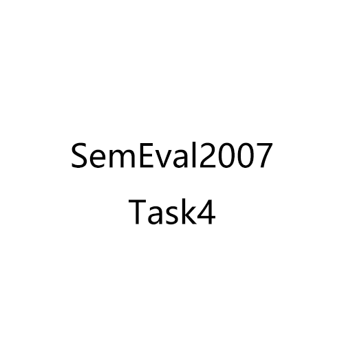 语义关系分类数据集SemEval2007 -Task4